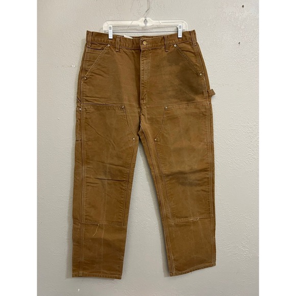 Carhartt Other - Carhartt B01 Work Pants Mens‎ 38x32 Brown Double Front Logger Dungaree Canvas